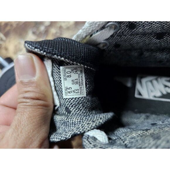 Vans Women's Off The Wall Skateboard Oldskool Black Shoes Size 8.  719 - Picture 11 of 12